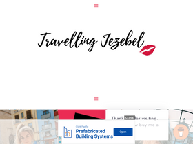 'travellingjezebel.com' screenshot
