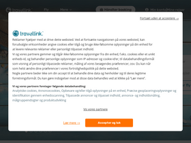 'travellink.dk' screenshot