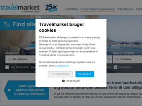 'travelmarket.dk' screenshot