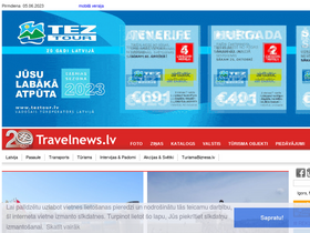 'travelnews.lv' screenshot