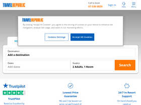 'travelrepublic.ie' screenshot
