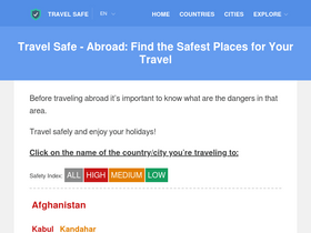 'travelsafe-abroad.com' screenshot