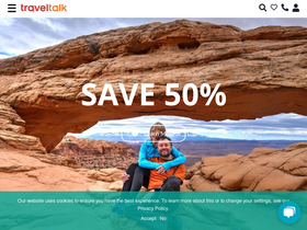 'traveltalktours.com' screenshot