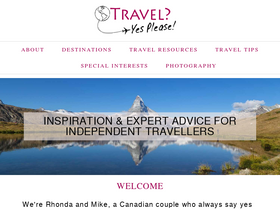 'travelyesplease.com' screenshot