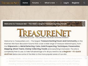 'treasurenet.com' screenshot