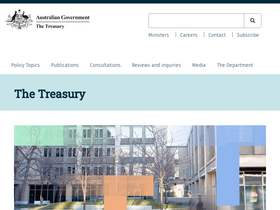 'treasury.gov.au' screenshot