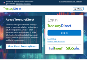 'treasurydirect.gov' screenshot