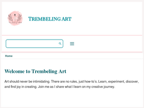 'trembelingart.com' screenshot