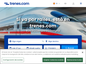 'trenes.com' screenshot
