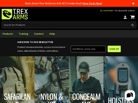 'trex-arms.com' screenshot