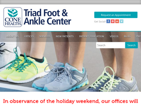 'triadfoot.com' screenshot