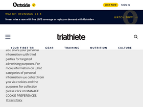 'triathlete.com' screenshot