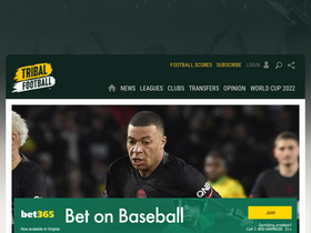'tribalfootball.com' screenshot
