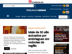 'tribunademinas.com.br' screenshot