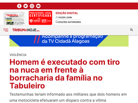 'tribunahoje.com' screenshot