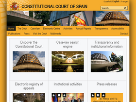 'tribunalconstitucional.es' screenshot