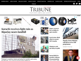 'tribune.com.pk' screenshot