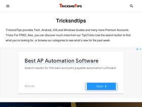 'tricksndtips.com' screenshot