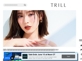 'trilltrill.jp' screenshot