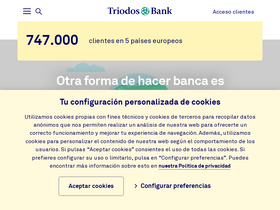 'triodos.es' screenshot