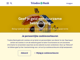 'triodos.nl' screenshot