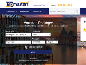 'tripmasters.com' screenshot