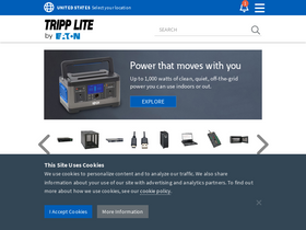 'tripplite.com' screenshot