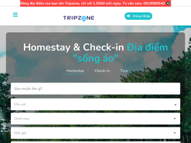 'tripzone.vn' screenshot