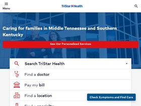 'tristarhealth.com' screenshot