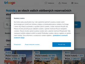'trivago.cz' screenshot