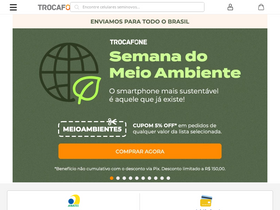 'trocafone.com.br' screenshot