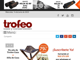 'trofeocaza.com' screenshot