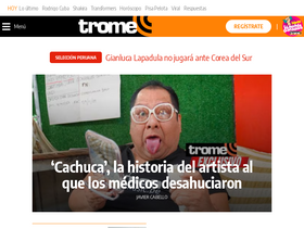 'trome.com' screenshot