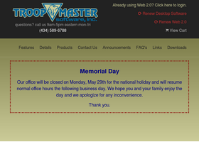 'troopmaster.com' screenshot