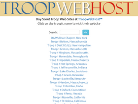 'troopwebhost.org' screenshot