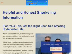 'tropicalsnorkeling.com' screenshot