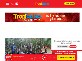 'tropicanafm.com' screenshot