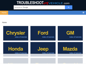 'troubleshootmyvehicle.com' screenshot