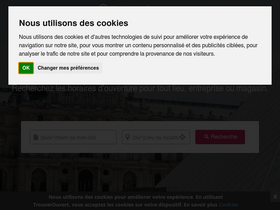 'trouver-ouvert.fr' screenshot