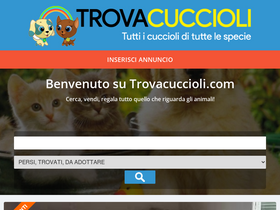 'trovacuccioli.com' screenshot