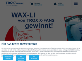'trox.de' screenshot
