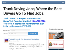 'truckdrivingjobs.com' screenshot
