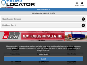 'trucklocator.co.uk' screenshot