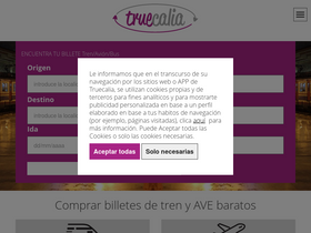 'truecalia.com' screenshot