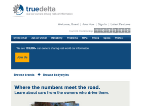 'truedelta.com' screenshot