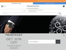 'truefacet.com' screenshot