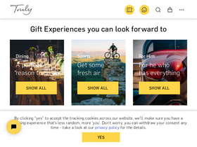 'trulyexperiences.com' screenshot