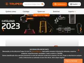 'truper.com' screenshot