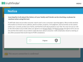 'truthfinder.com' screenshot
