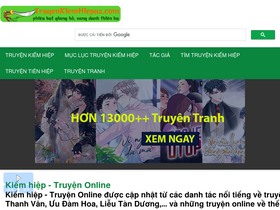 'truyenkiemhiepaz.com' screenshot